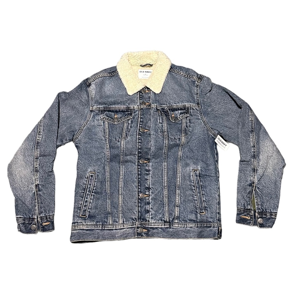 NWT Sherpa Lined Denim Jacket
